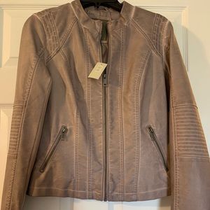 Brown leather jacket